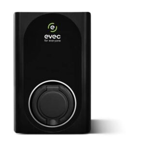 evec VEC01 | EV charger | Electric Vehicle Charger | Type 1, Type 2 | 7.4kW | Untethered | Single Phase | Wall Mount | EV Home Charger| Level 2 Charger | Black, 30x19x12.6cm