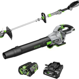 EGO POWER+ Cordless Trimmer Blower Combo 15 Inch 670CFM Battery Charger