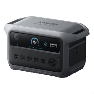Anker SOLIX C2000 Gen 2 Portable Power Station 2048Wh 2400W Fast Charging Solar Generator Backup Camping