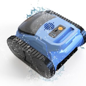 Zyerch Cordless Robotic Pool Cleaner Inground Pools Wall Climbing 180Min Runtime
