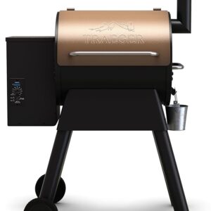 Traeger Pro 22 Wood Pellet Grill Smoker 6-in-1 BBQ Meat Probe Bronze
